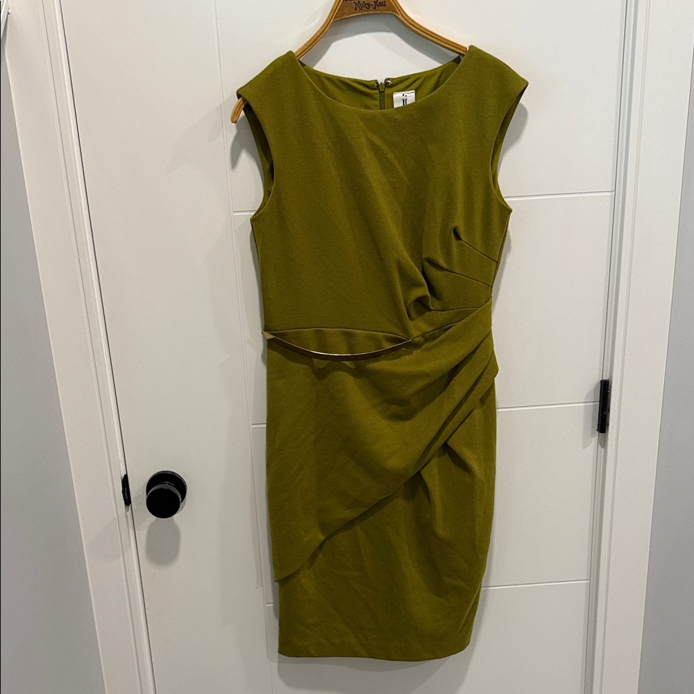 Julia Jordan Asymmetrical Olive Dress size XL